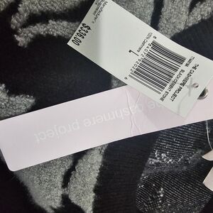 The Cashmere Project Crew Neck Black and Gray Cashmere Sweater Large